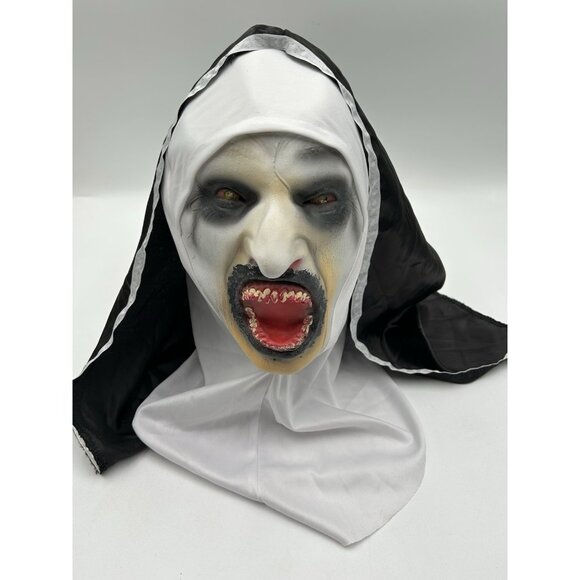 Scary Cosplay The Nun Full Face Halloween Mask Costume Horror Creepy Party Props - Picture 1 of 9